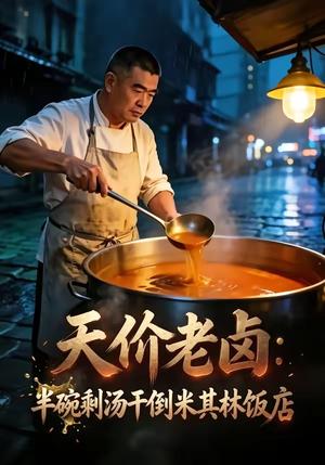 《天价老卤:半碗剩汤干倒米其林饭店(34集)(夸克网盘)》短剧封面