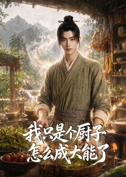 《我只是个厨子怎么成大能了(63集)AI短剧(百度网盘)》短剧封面