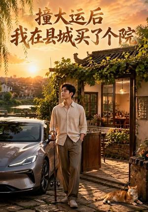 《撞大运后我在县城买了个院(120集)AI短剧(夸克网盘)》短剧封面