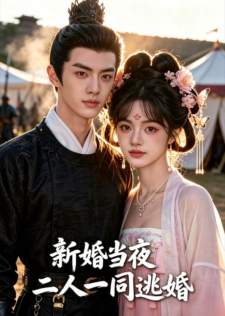《新婚当夜二人一同逃婚(21集)(夸克网盘)》短剧封面