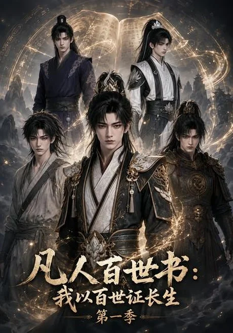 《凡人百世书:我以百世证长生第一季(111集)(夸克网盘)》短剧封面
