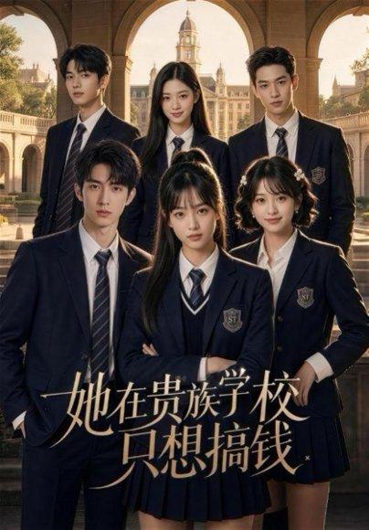 《她在贵族学校只想搞钱(60集)(百度网盘)》短剧封面