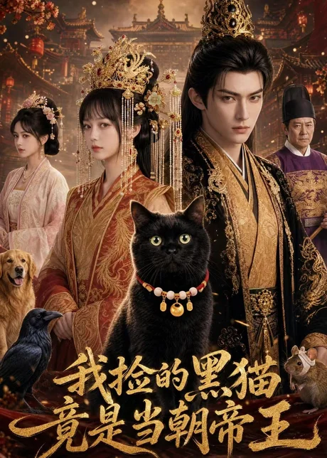 我捡的黑猫竟是当朝帝王 《我捡的黑猫竟是当朝帝王》短剧封面
