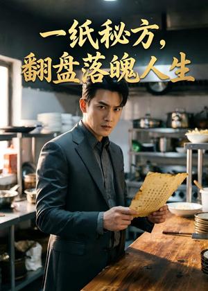 《一纸秘方，翻盘落魄人生（31集）AI短剧（夸克网盘）》短剧封面