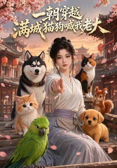 《一朝穿越,满城猫狗喊我老大(103集)(百度网盘)》短剧封面