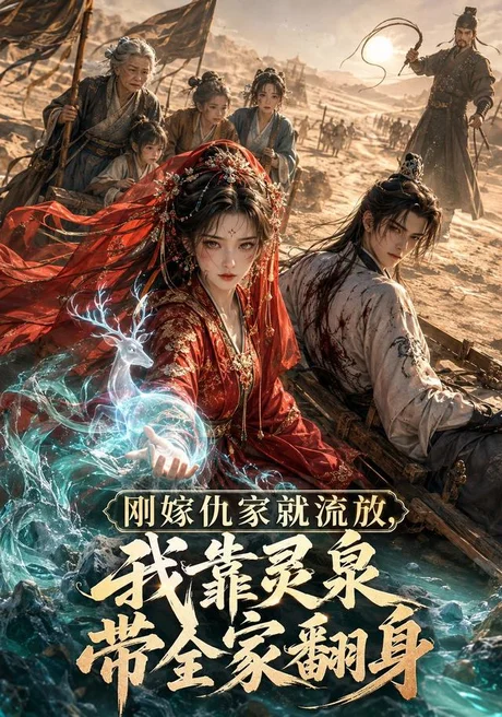 《刚嫁仇家就流放,我靠灵泉带全家翻身(124集)(夸克网盘)》短剧封面