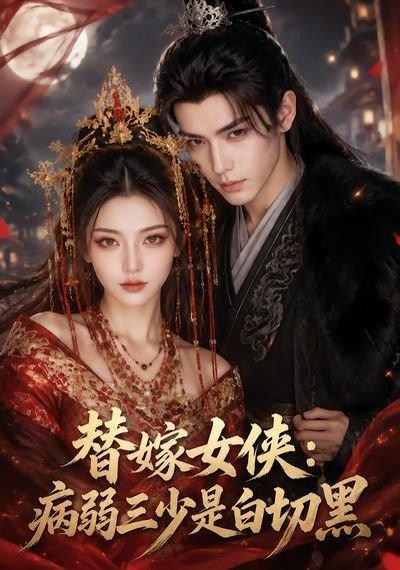 《替嫁女侠:病弱三少是白切黑(51集)(百度网盘)》短剧封面
