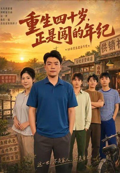 《重生四十岁，正是闯的年纪（80集）杨阳＆汪天予（百度网盘）》短剧封面