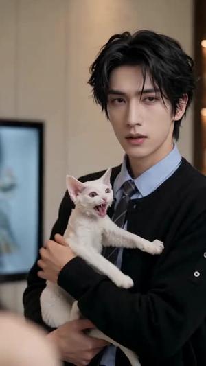 《穿成炮灰猫崽，全员宠我上天（64集）（夸克网盘）》短剧封面