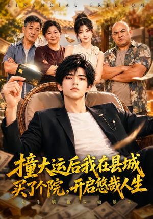 《撞大运后我在县城买了个院,开启悠哉人生(95集)(夸克网盘)》短剧封面