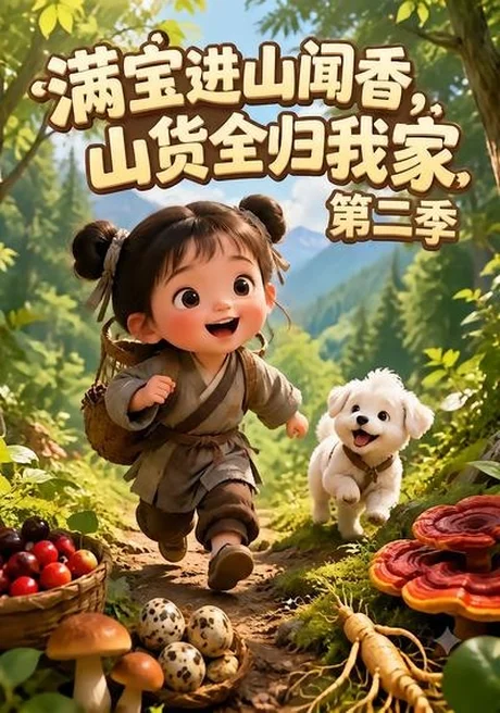 《满宝进山闻香,山货全归我家第二季(184集)(夸克网盘)》短剧封面