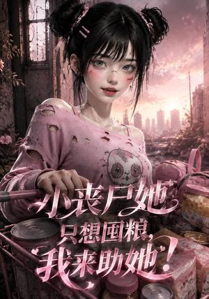 《小丧尸她只想囤粮，我来助她！（160集）（夸克网盘）》短剧封面