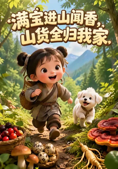 《满宝进山闻香,山货全归我家(203集)(夸克网盘)》短剧封面