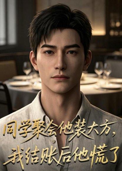 《同学聚会他装大方,我结账后他慌了(57集)AI短剧(百度网盘)》短剧封面