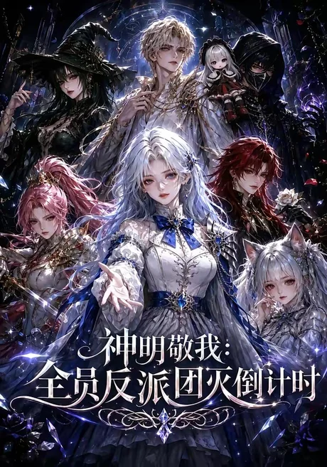 《神明敬我:全员反派团灭倒计时(192集)(夸克网盘)》短剧封面