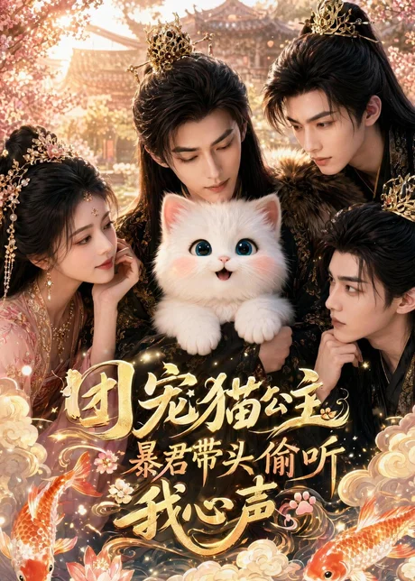 团宠猫公主,暴君带头偷听我心声 《团宠猫公主,暴君带头偷听我心声》短剧封面