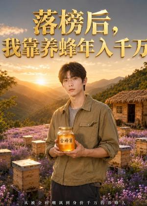《落榜后,我靠养蜂年入千万(41集)AI短剧(夸克网盘)》短剧封面
