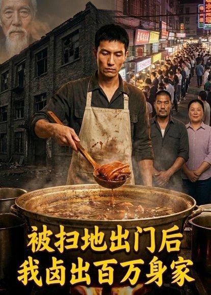 《被扫地出门后,我卤出百万身家(56集)Ai短剧(百度网盘)》短剧封面