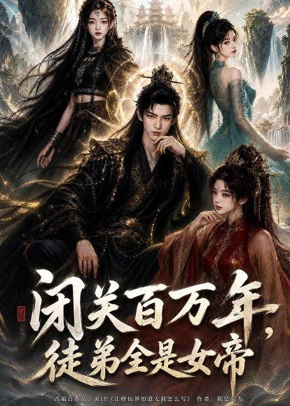 《闭关百万年，徒弟全是女帝（80集）（百度网盘）》短剧封面