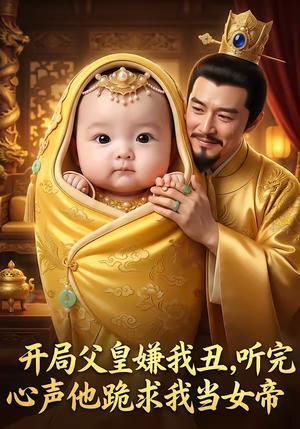 《开局父皇嫌我丑,听完心声他跪求我当女帝(16集)(夸克网盘)》短剧封面