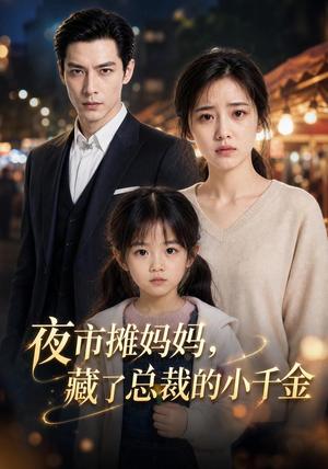 《夜市摊妈妈,藏了总裁的小千金(40集)AI短剧(夸克网盘)》短剧封面