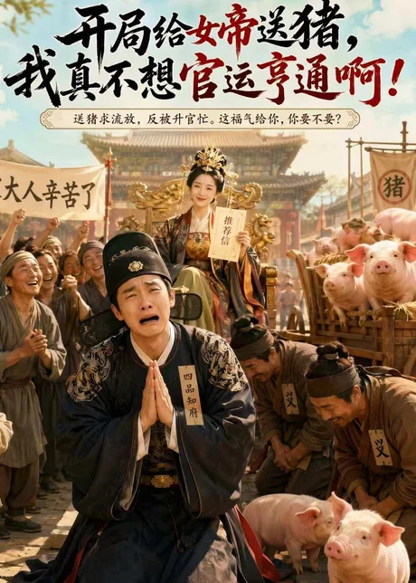 开局给女帝送猪,我真不想官运亨通啊 《开局给女帝送猪,我真不想官运亨通啊》短剧封面