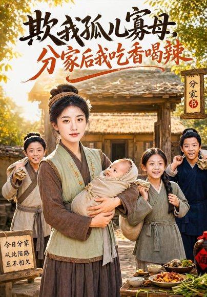 《欺我孤儿寡母,分家后我吃香喝辣(80集)AI短剧(百度网盘)》短剧封面