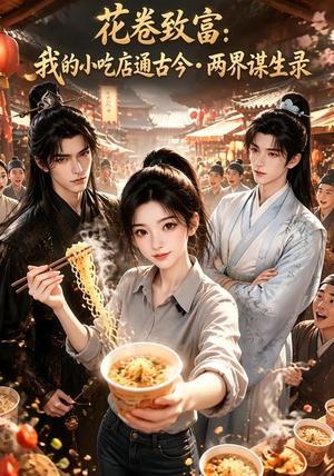 《花卷致富:我的小吃店通古今两界谋生录(109集)(夸克网盘)》短剧封面