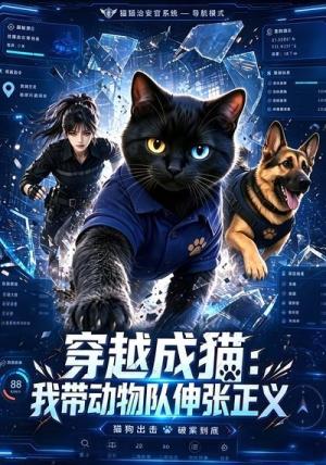 《穿越成猫，我带动物队伸张正义（60集）（夸克网盘）》短剧封面