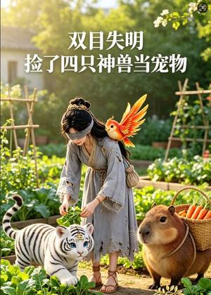 《双目失明,捡了四只神兽当宠物(29集)(夸克网盘)》短剧封面