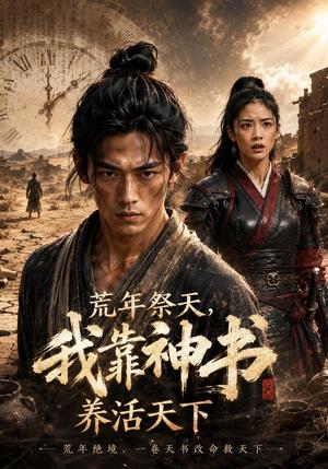《荒年祭天，我靠神书养活天下（60集）AI短剧（夸克网盘）》短剧封面