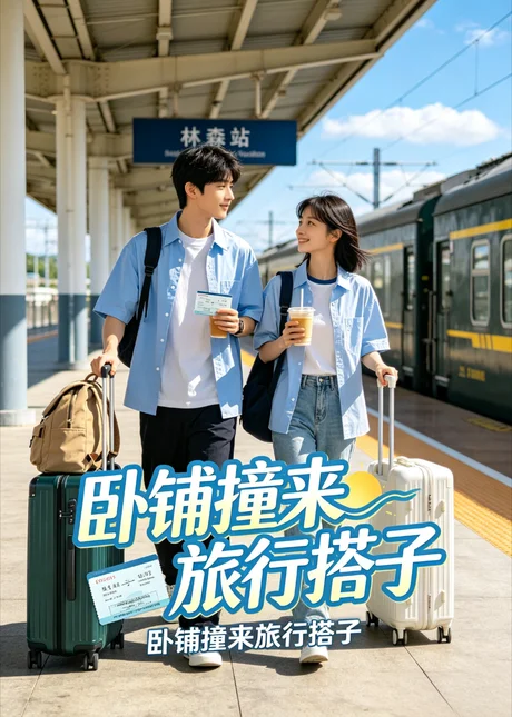 《卧铺撞来旅行搭子(100集)(夸克网盘)》短剧封面