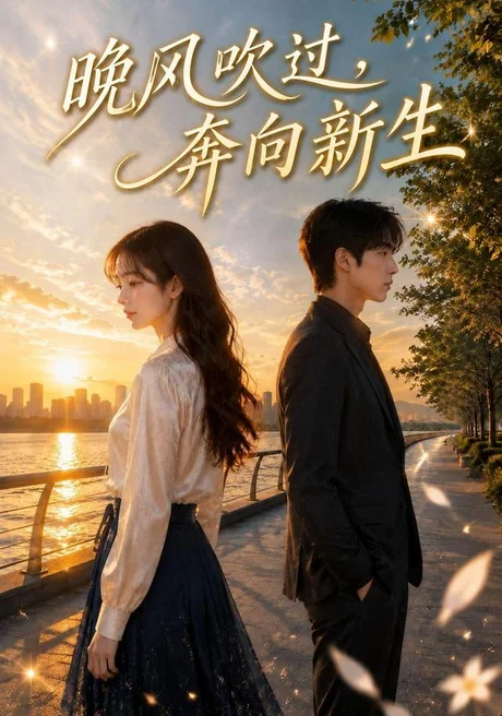 《晚风吹过,奔向新生(35集)AI短剧(夸克网盘)》短剧封面