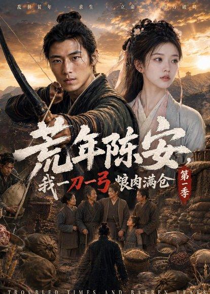 《荒年陈安,我一刀一弓喂饱满仓(48集)AI短剧(百度网盘)》短剧封面