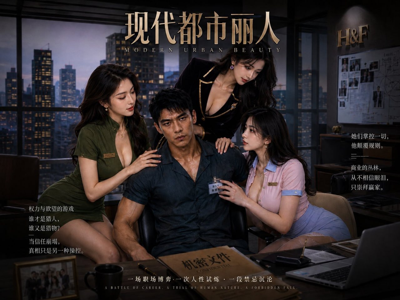 《AI擦边短剧：现代都市丽人（迅雷网盘）》短剧封面