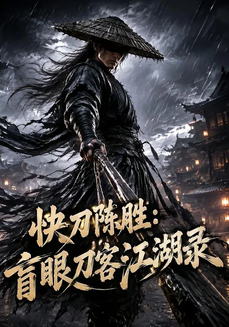 《快刀陈胜:盲眼刀客江湖录(117集)(夸克网盘)》短剧封面