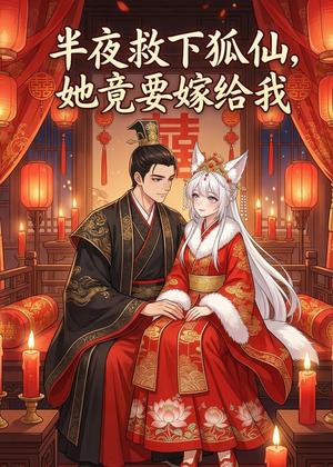 《半夜救下狐仙，她竟要嫁给我（31集）动漫（夸克网盘）》短剧封面