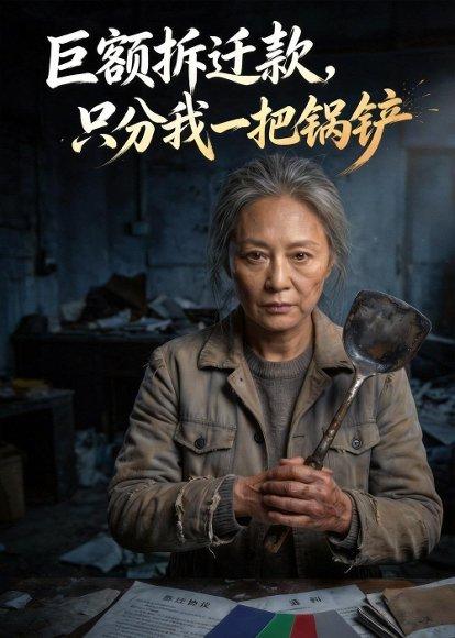 《巨额拆迁款，只分我一把锅铲（46集）Ai短剧（百度网盘）》短剧封面