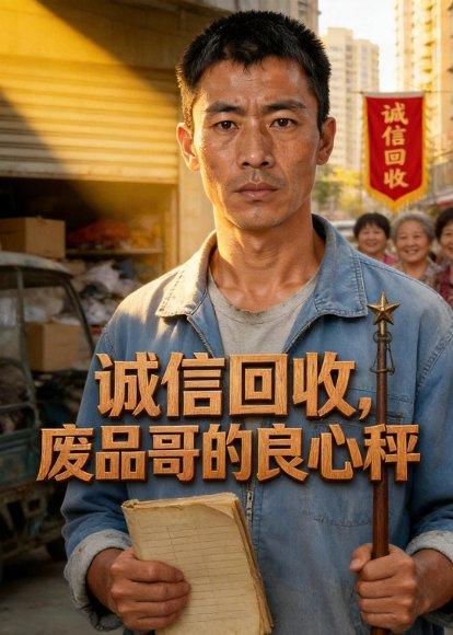 《诚信回收，废品哥的良心秤（65集）AI短剧（百度网盘）》短剧封面