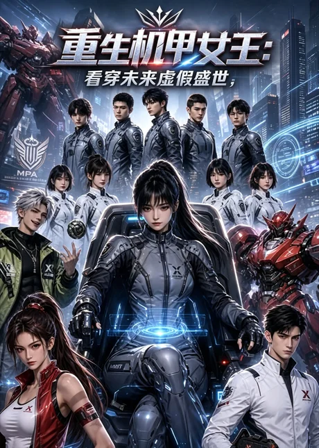 《重生机甲女王,看穿未来虚假盛世(60集)(夸克网盘)》短剧封面