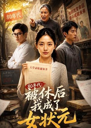 《80年代:被休后我成了女状元(60集)AI短剧(夸克网盘)》短剧封面
