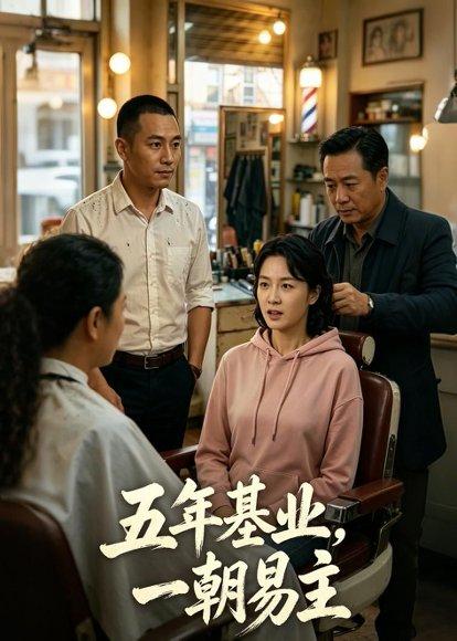《五年基业,一朝易主(74集)AI短剧(百度网盘)》短剧封面