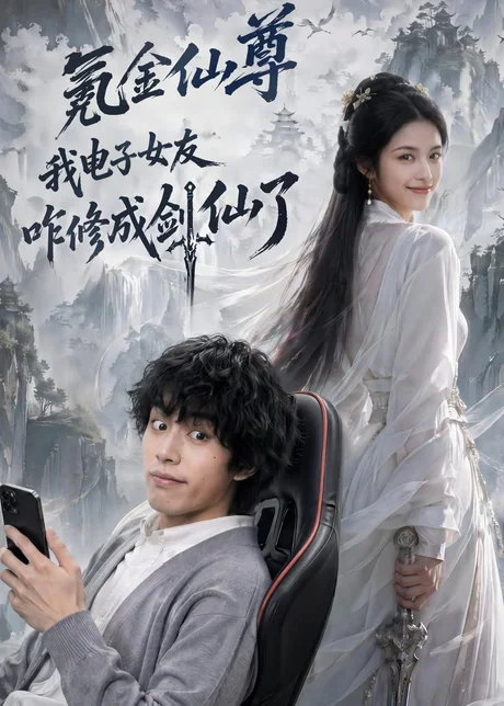 《氪金仙尊：我电子女友咋修成剑仙了（93集）（夸克网盘）》短剧封面