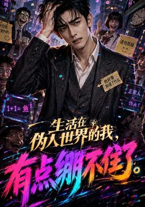 《生活在伪人世界的我,有点绷不住了(55集)AI短剧(夸克网盘)》短剧封面