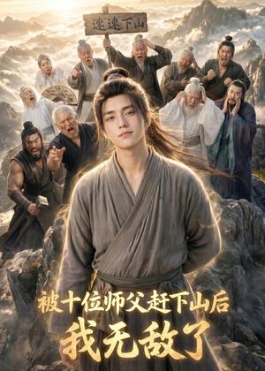 《被十位师父赶下山后我无敌了（36集）AI短剧（夸克网盘）》短剧封面