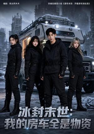 《冰封末世:我的房车全是物资(80集)(夸克网盘)》短剧封面