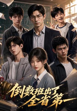 《倒数班出了全省第一（35集）AI短剧（夸克网盘）》短剧封面