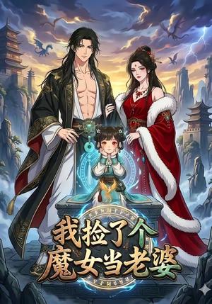 《我捡了个魔女当老婆（64集）（夸克网盘）》短剧封面