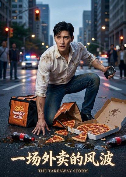 《一场外卖的风波(41集)AI短剧(百度网盘)》短剧封面