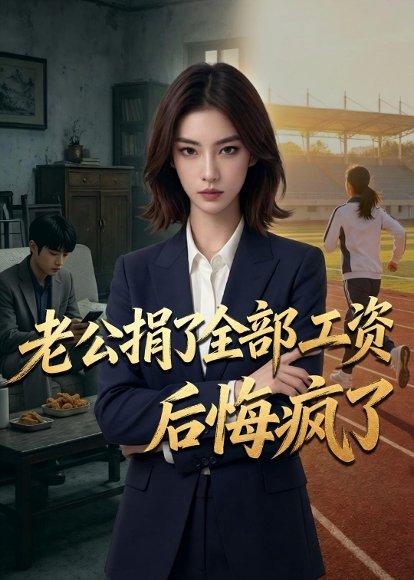 《老公捐了全部工资后悔疯了(55集)AI短剧(百度网盘)》短剧封面
